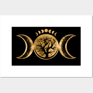 Triple Moon - Tree of life Ornament Posters and Art